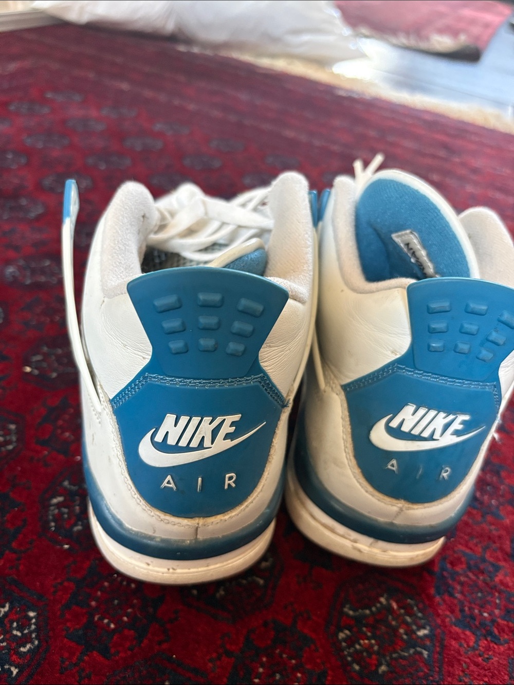 Nike White & Blue Air Sneakers
